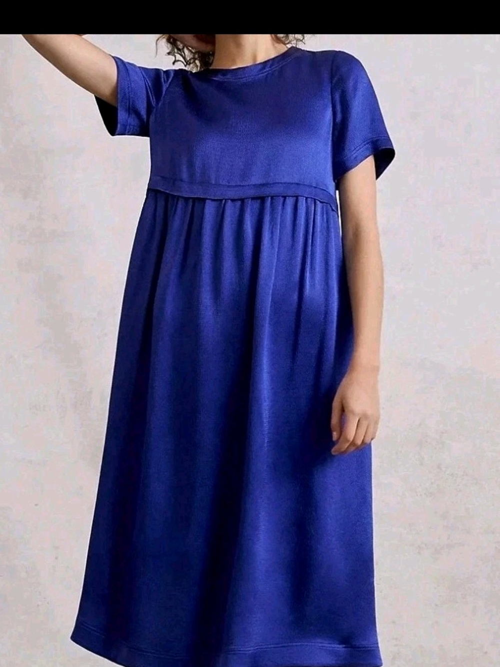 NWT Anthropologie Maeve Royal Blue Midi Dress Size S